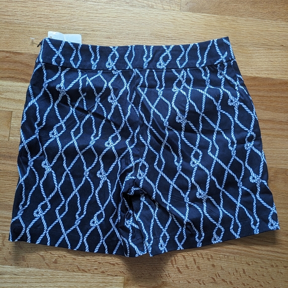 NWT Talbot's petites size 4P skirt shorts in blue natucia pants - Picture 5 of 6